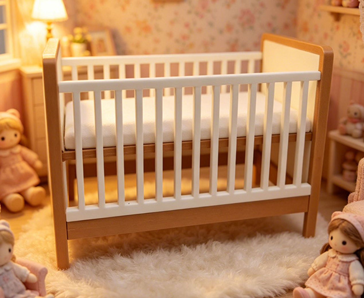 Mini plastic Baby Crib, Dollho - đánh giá và giá Baby Nursery Layout