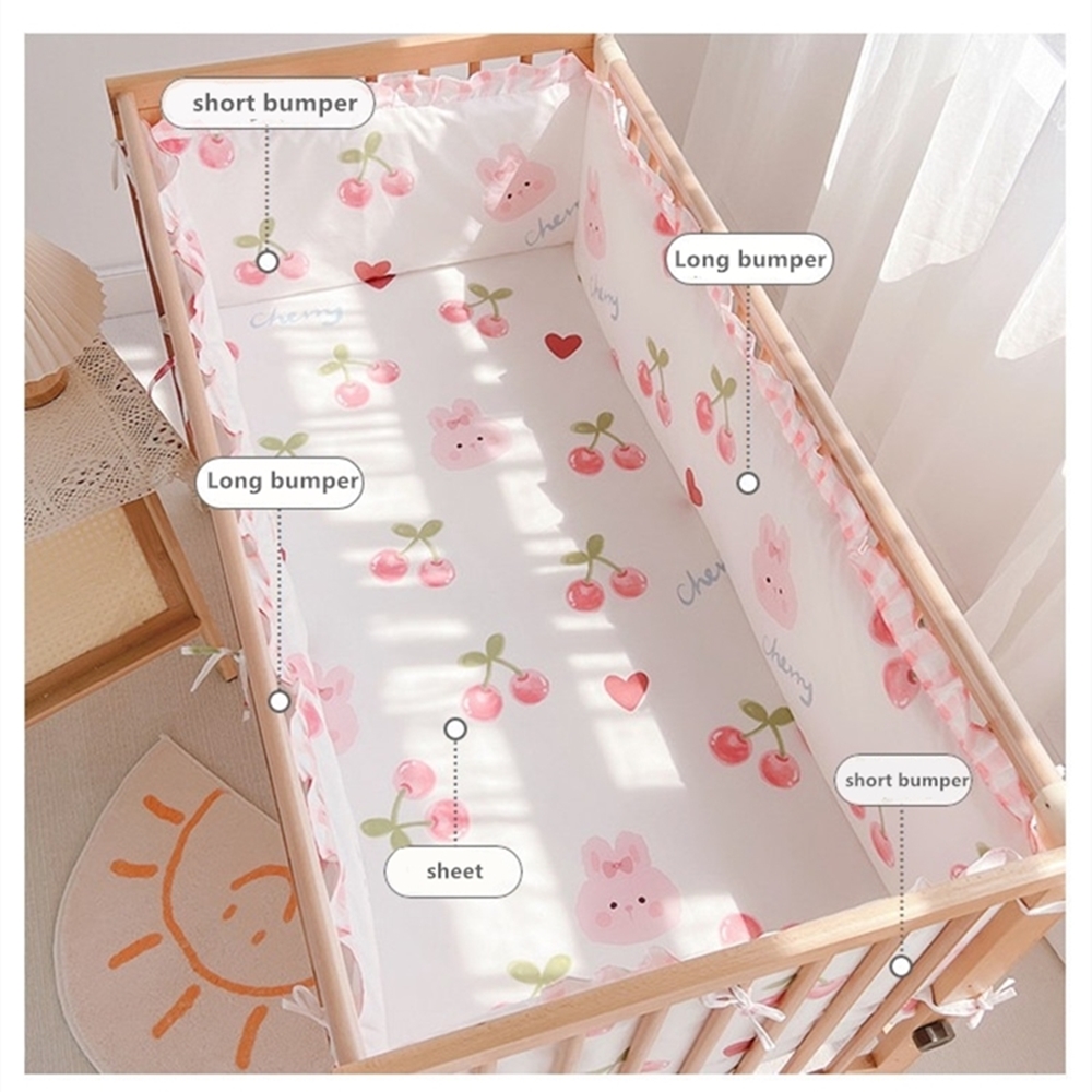 5Pcs Crib Bedding Set Girl Bab - đánh giá và giá Baby Nursery Boy