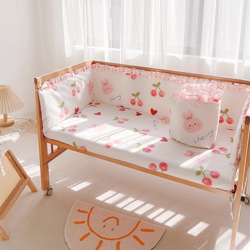5Pcs Crib Bedding Set Girl Bab - đánh giá và giá Baby Nursery Boy