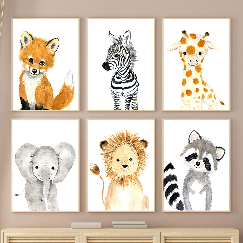 Boho Raccoon Elephant Lion Fox - đánh giá và giá Baby Zebra Nursery