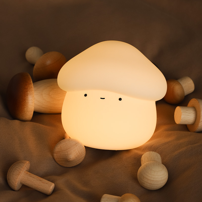 1Pcs Mushroom Head Silicone Ni - đánh giá và giá Baby Nursery Night Light