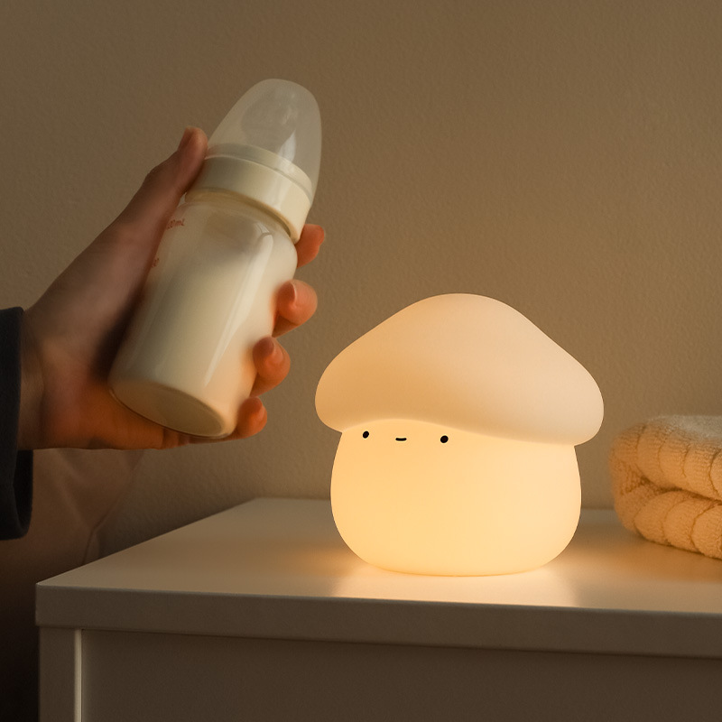 1Pcs Mushroom Head Silicone Ni - đánh giá và giá Baby Nursery Night Light