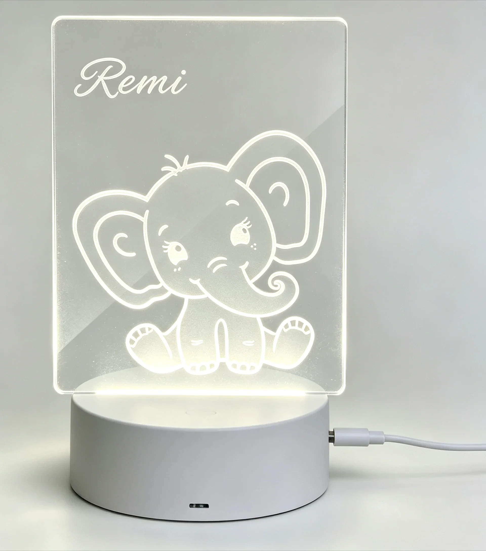 Custom Name Cute Baby Elephant - đánh giá và giá Baby Nursery Elephant
