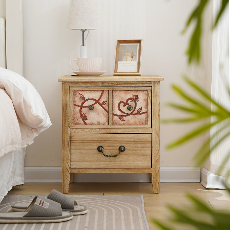 Natural Wood Nightstand Waterp - đánh giá và giá Baby Nursery Table
