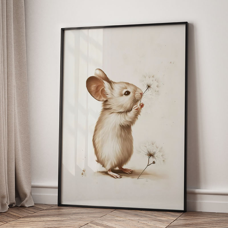 Bear Rabbit Fox Deer Squirrel  - đánh giá và giá Baby Nursery Art