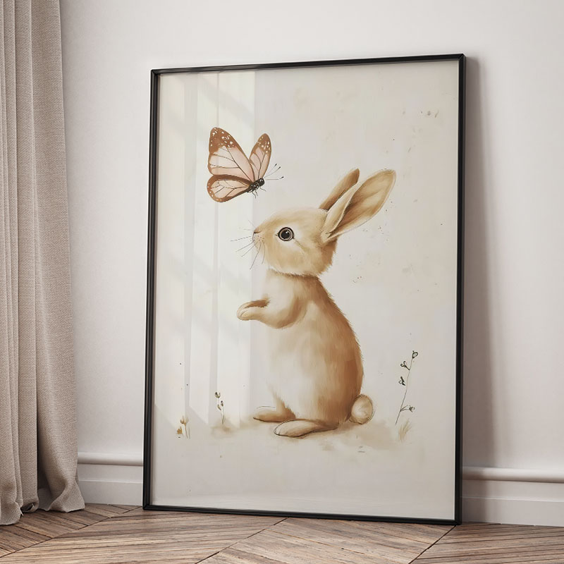 Bear Rabbit Fox Deer Squirrel  - đánh giá và giá Baby Nursery Art