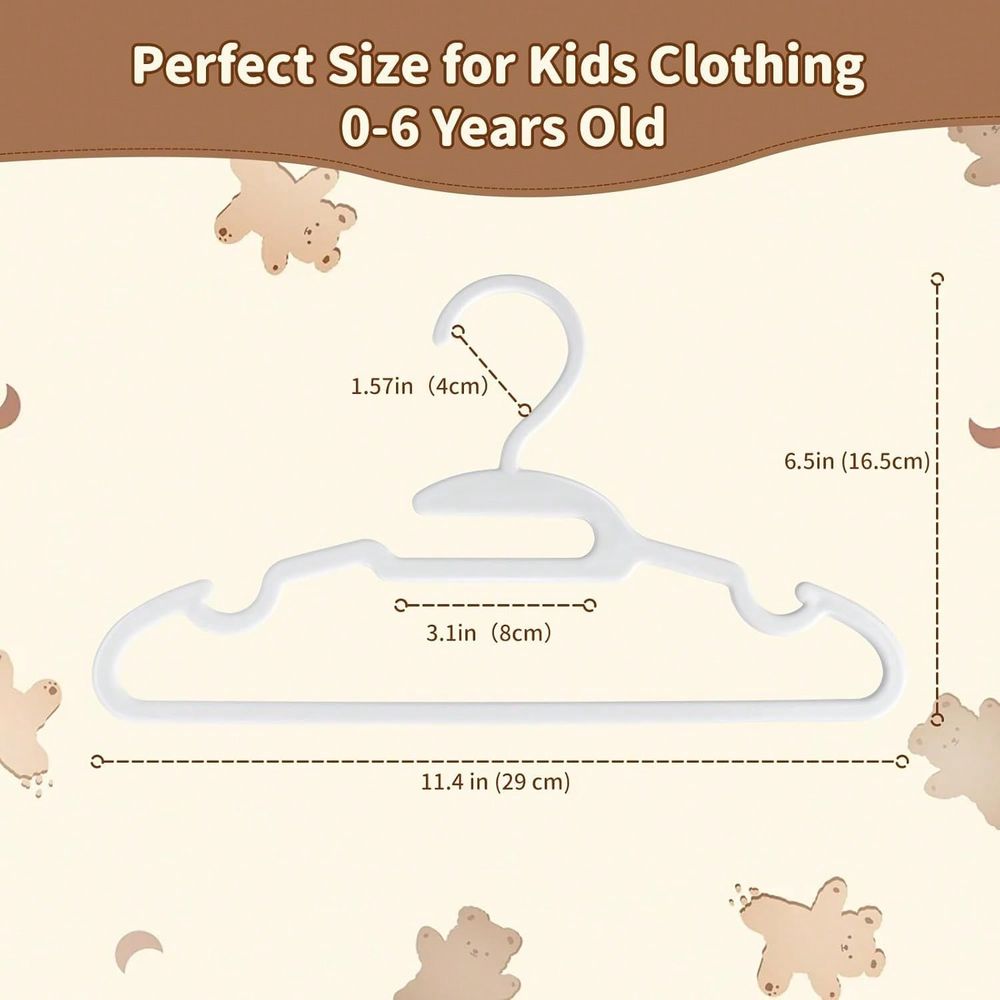 70 100 Pack Kids Hangers Plast - đánh giá và giá Baby Nursery Closet