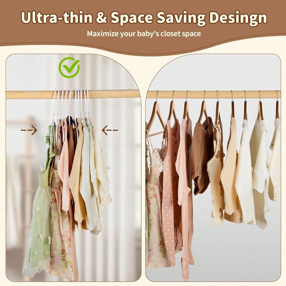 70 100 Pack Kids Hangers Plast - đánh giá và giá Baby Nursery Closet