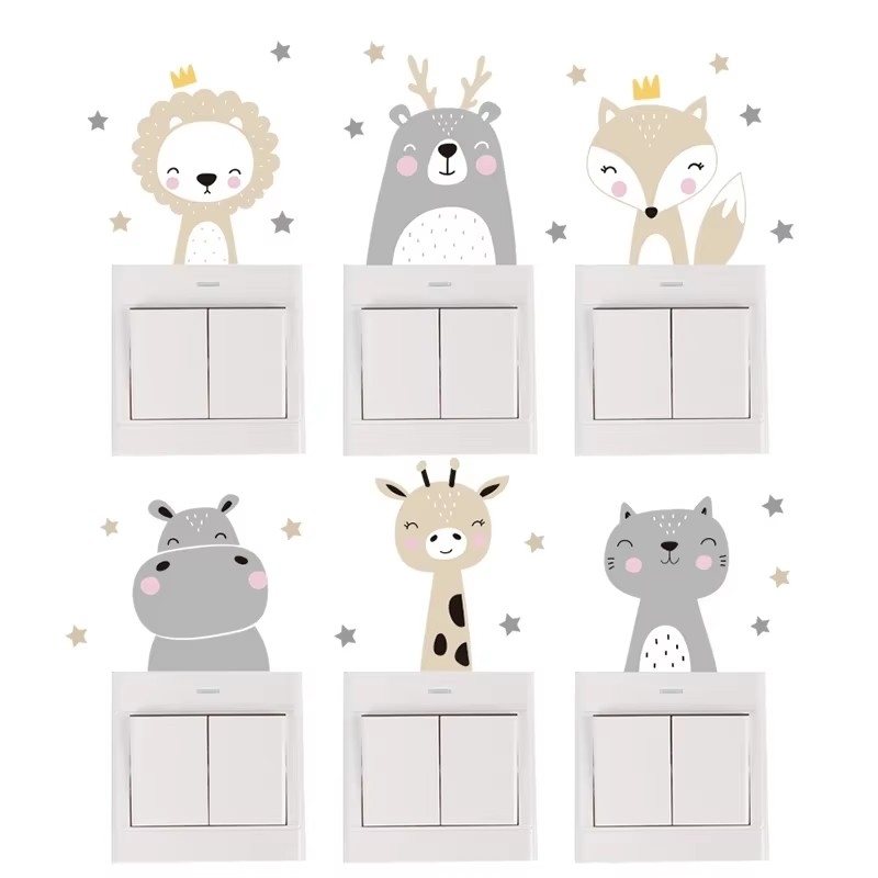 Cute Forest Animals Wall Stick - đánh giá và giá Baby Nursery Boy