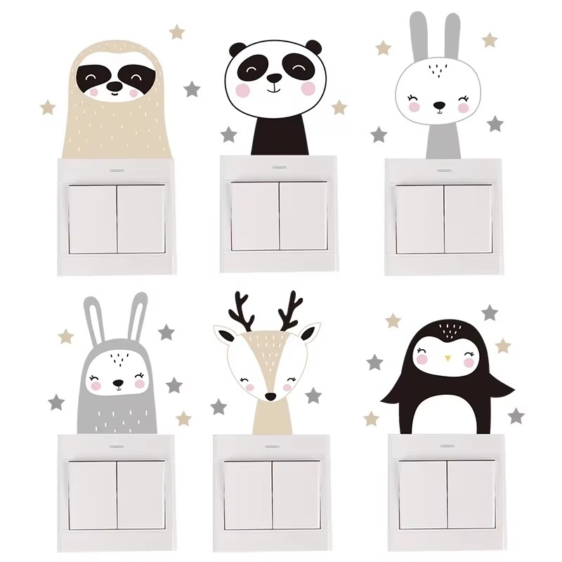 Cute Forest Animals Wall Stick - đánh giá và giá Baby Nursery Boy