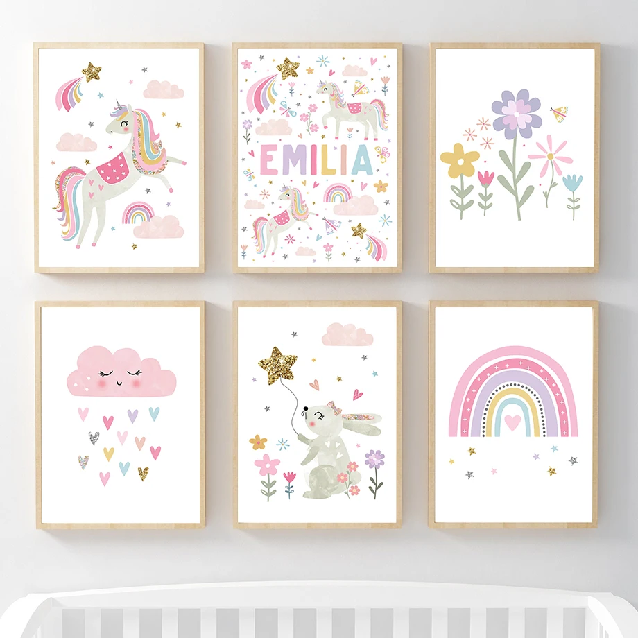 Pink Unicorn Rabbit Rainbow Cl - đánh giá và giá Baby Unicorn Nursery