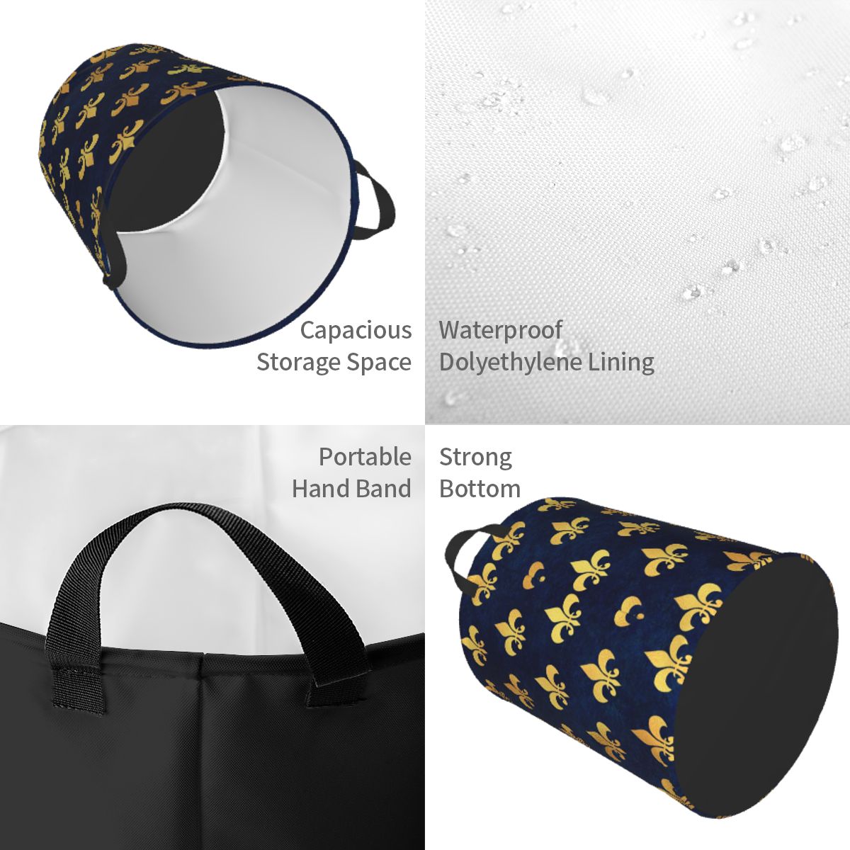 Royal Gold Blue Grunge Fleur D - đánh giá và giá Baby Nursery Hamper