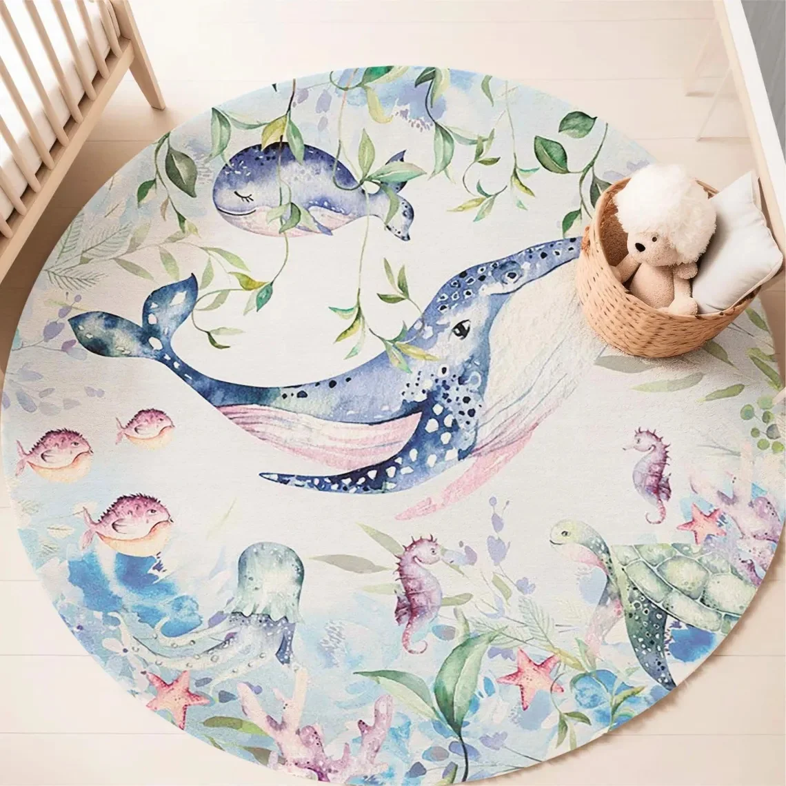 Blue Marine animal Round Carpe - đánh giá và giá Baby Nursery Accessories